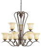 Mid. Chandeliers-Glass Up - 356617 - Light Center (The)