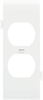 Sectional, Duplex Receptacle Openings, Center Sections - PJSC8W - Legrand