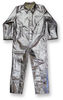 Chicago Protective Apparel Silver Small Aluminized Para Aramid Blend Heat & Fire-Resistant Coveralls - Fits 36 to 38 in Chest - 605-AKV SM - 605-AKV SM - R. S. Hughes Company, Inc.