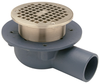 Z460B Shallow Body Floor Drain with Side Outlet and “Type B” Strainer -- Z460B - Image