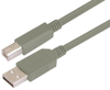 Usb Cable, Type 2.0 Plug A-B, 2M, Grey; Connector A L-Com - 65R4481 - Newark, An Avnet Company