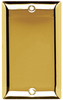 Blank Plates -- Box Mounted, One Gang, Polished Brass -- SB13PB - Image
