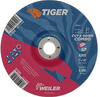 Weiler TIGER Aluminum Oxide Cut/Grind Wheel - 7 in Diameter - 7/8 in Center Hole - Thickness 1/8 in - 57105 - 012382-57105 - R. S. Hughes Company, Inc.