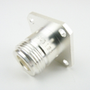 N Female (Jack) Connector 4 Hole Flange (Panel Mount) For RG402 Cable, Solder -- SC9193