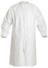 Dupont Safespec White 2XL Isoclean Cleanroom Frock - Fits 30 3/4 in Chest - ISO Class 4 Rating - 53 in Length - IC264SWH2X0030CS - IC264SWH2X0030CS - R. S. Hughes Company, Inc.