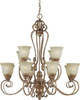 Large Chandeliers-Glass Shade - 96207 - Light Center (The)