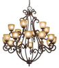 3183TO/1438 Large Chandeliers-Glass Shade - 696575 - Capital Lighting, Inc.