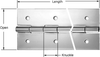 Hinges, Continuous Hinges, Prefinished Brass on Steel with Holes -- FB05050404-72 - Image