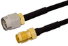 SMA Male to SMA Female Semi-Flexible Precision Cable 18 Inch Length Using PE-SR405FLJ Coax, LF Solder, RoHS - PE39432-18 - Pasternack