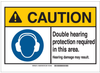 Brady B-555 Aluminum Rectangle White Personal Protection Equipment (PPE) Sign - 10 in Width x 14 in Height - 144270 - 754473-96919 - R. S. Hughes Company, Inc.