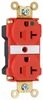Duplex/Single Receptacle -- PT8300-RED - Image
