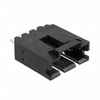 Header; 4; 3 A; 600 V; MTE (IDC); 1; Vertical; 0.100 in.; 5000 Megohms; Brass -- 792-5-104362-3 - Image