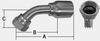 SHF43 SERIES - STAINLESS STEEL FEMALE JIC -- SHF43-04-04FJ45 - Image