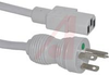 POWER CORD, HOSPITAL GRADE, 8', 18AWG, 3 CONDUCTOR, SJT TYPE, N.A. COLOR CODE - 70133299 - Allied Electronics, Inc.