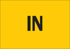Brady B-302 Polyester Rectangle Yellow Door, Gate & Pathway Sign - 10 in Width x 7 in Height - Laminated - TEXT: IN - 84755 - 754476-84755 - R. S. Hughes Company, Inc.