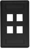 Datacommunication Face Plate - IFP14BK - Hubbell Incorporated