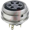 connector,circular din,female receptacle,rear mount,4 contact,ip40,mate sv,wsv - 70151343 - Allied Electronics, Inc.