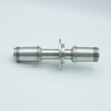 MS Series, Thermocouple Feedthrough, Type J, 5 Pairs, Double-Ended w/ Air & Vacuum-side Connectors, 2.16″ QF / KF Flange - A8214-2-QF - MPF Products, INC.