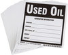 Brady B-7569 Black on White Square Vinyl Health, Sanitation & Waste Label - 6 in Width - 6 in Height - Printed Text = USED OIL - 121432 - 754473-70773 - R. S. Hughes Company, Inc.