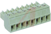 Plug, Terminal Block; 28 to 16 AWG; 8; Horizontal; 8 A; 300 V; Screw Cage - 70078478 - Allied Electronics, Inc.
