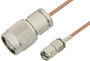 Reverse Polarity SMA Male to TNC Male Cable 24 Inch Length Using RG178 Coax, RoHS - PE35220LF-24 - Pasternack