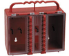 Brady Red Plastic Combined Lock Storage & Group Lock Box 50937 - 8.5 in Width - 7.5 in Height - 12 Padlock Capacity - 754476-50937 -- 754476-50937 - Image