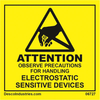 Label, 50.8Mm X 50.8Mm, Black/yellow; Label Type Desco - 85X3681 - Newark, An Avnet Company