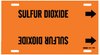 Brady B-915 Black on Orange Plastic Strap-On Pipe Marker - 3 1/2 in Character Height - Printed Msg = SULFUR DIOXIDE - 4369-H - 754473-68034 - R. S. Hughes Company, Inc.
