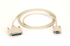 6ft. RS232 Serial AT Modem Cable Shielded CM DB9 F/DB25 M -- BC03000-0006-MF