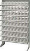 Storage Shelving with Bins - QPRS-101CL - Simplastics