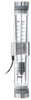 Acrylic In-Line Flowmeter with High/Low Level Alarm, 0.2-2 GPM, 1