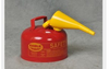 Eagle Red 24-gauge hot dipped galvanized steel 2.5 gal Safety Can - 10 in Height - 11.25 in Overall Diameter - 048441-00448 - 048441-00448 - R. S. Hughes Company, Inc.