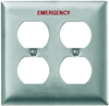 Wall Plate, 2 Gang, 2 Duplex, Sst; Accessory Type Hubbell Wiring Devices - 17M2935 - Newark, An Avnet Company