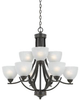 33284-RUST Mid. Chandeliers-Glass Up - 373863 - Capital Lighting, Inc.