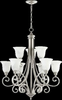 6154-9-64 Mid. Chandeliers-Glass Up - 304402 - Capital Lighting, Inc.