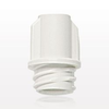 Large-Bore Female Cap, Non-Vented, White - 98713 - Qosina Corp.