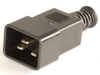 European IEC 60320/C20 Plug Connector -- UC-032 - Image