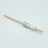 Power Feedthrough, 12000 Volts, 180 Amps, 1 Pin, 0.25″ Copper Conductor, 0.622″ Dia Stainless Steel Weld Adapter - A0106-1-W - MPF Products, INC.
