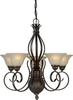 2536-05-32 Mid. Chandeliers-Glass Up - 413601 - Capital Lighting, Inc.