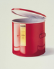 Justrite Red Steel 5 gal Safety Can - 13 in Height - 13 3/4 in Overall Diameter - 697841-01067 - 697841-01067 - R. S. Hughes Company, Inc.