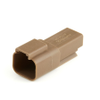 Amphenol Sine Systems AT04-2P-BRN 2-Way Connector Receptacle, DT04-2P Compatible, Brown - 39842 - Waytek, Inc.