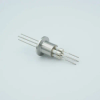 Power Feedthrough, 5000 Volts, 13 Amps, 4 Pins, 0.050″ Molybdenum Conductors, 1.18″ QF / KF Flange - A0535-4-QF - MPF Products, INC.