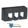 Panduit® Mini-Com Snap-On Modular Furniture Faceplates - CFFPE3BL - TelephoneStuff.com
