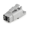 Amphenol Sine Systems ATM04-4P-CAP 4-Way Connector Receptacle, ATM Dust Cap, Gray - 40132 - Waytek, Inc.