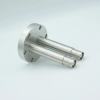 SHV-20 Coaxial Feedthrough, 2 Pins, Grounded Shield, 2.75″ Conflat Flange - A2300-1-CF - MPF Products, INC.