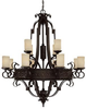 3602RI-125 Large Chandeliers-Pillar Candle - 431768 - Capital Lighting, Inc.