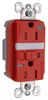 GFCI Duplex Receptacle -- 1595-HGNTLTRRED - Image