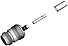 Type N RG58, 141, 142 Straight Plug - 082-5376-RFX - Amphenol RF