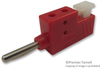 Banana Plug, Stackable, 30A, Clamp, Red; Gender Radiall - 52X6255 - Newark, An Avnet Company