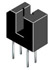 Photointerrupter Transmissive 3.3mm Photodarlington 4-Pin Rail -- 598-H22B3 - Image
